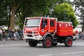 French fire truck parading for the national day of 14 July, France