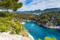 French fjords,Calanques national park, Calanque d'En Vau bay, Cassis, France, Europe Royalty Free Stock Photo