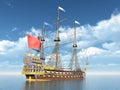 French Flagship La Sirene Royalty Free Stock Photo