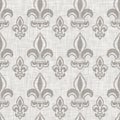 French fleur de lis royal lily seamless pattern. Farmhouse cottage background. Lilies lys flower flourish motif allover