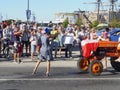 French football fans at France after the match of FIFA World Cup Russia 2018 France vs Croatia. France won 4-2 Royalty Free Stock Photo