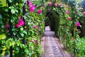 French formal garden at Generalife. Granada Royalty Free Stock Photo