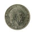 1 french franc coin 1988 reverse