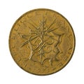 10 french franc coin 1978 reverse