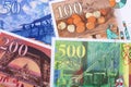 French Francs a business background Royalty Free Stock Photo