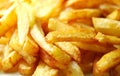 French fries background Royalty Free Stock Photo