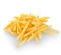 French fries close-up isolated Royalty Free Stock Photo