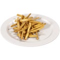French fries on Dish Royalty Free Stock Photo
