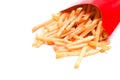 French Fries Isolated Royalty Free Stock Photo