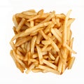 French Fries Isolated on White Royalty Free Stock Photo