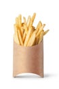 French fries isolated on white Royalty Free Stock Photo