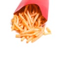 French Fries Isolated on a White Background