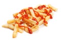 French fries with ketchup