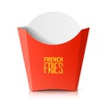 French fries paper box