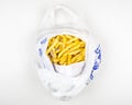 French fries in a plastic bag