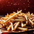 French fries, popular deep fried potato snack