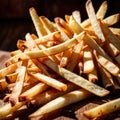 French fries, popular deep fried potato snack