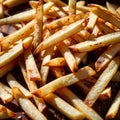 French fries, popular deep fried potato snack