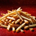 French fries, popular deep fried potato snack