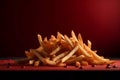 French fries portion. Generate AI