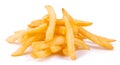 french fries potato fry on white isolated background