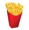 French fries potatoes illustration