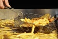 French fries are ready to be served Royalty Free Stock Photo