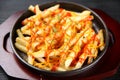 French fries with tomato catsup