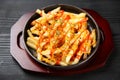 French fries with tomato catsup