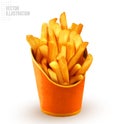 French fries vector illustration Royalty Free Stock Photo