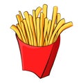 French fries vector