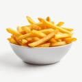 Ultra Realistic 4k Fries On White Background - 8k Hd