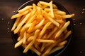 French fry perfection in a top down, up close snapshot