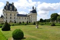 French gardens in front of the castle of ValenÃÂ§ay