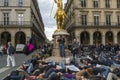 French Gay Anti-AIDS, Act Up-Paris, Royalty Free Stock Photo