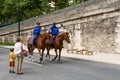 French gendarmerie on horseback