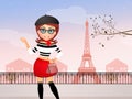 French girl in Paris