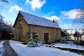 French Gite in the Snow Royalty Free Stock Photo