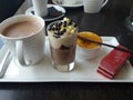 French gourmet coffee in a luxury hotel