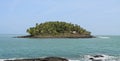 French Guiana, Iles du Salut - Salvation`s Islands: Devil`s Island with Dreyfus Hut Royalty Free Stock Photo