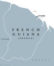 French Guiana political map