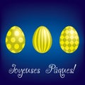 Bright Happy Easter Egg card Royalty Free Stock Photo