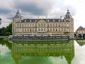 French historic chateau palace in Burgundy region