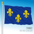 French historical flag, France, XIV XVI century