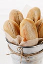 French homemade baguettes closeup