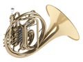 French horn Royalty Free Stock Photo