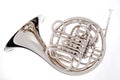 French Horn Isolated On White Royalty Free Stock Photo