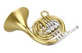 French Horn Isolated Royalty Free Stock Photo