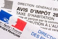 French housing tax notice