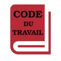 French labor code book called code du travail in French Royalty Free Stock Photo